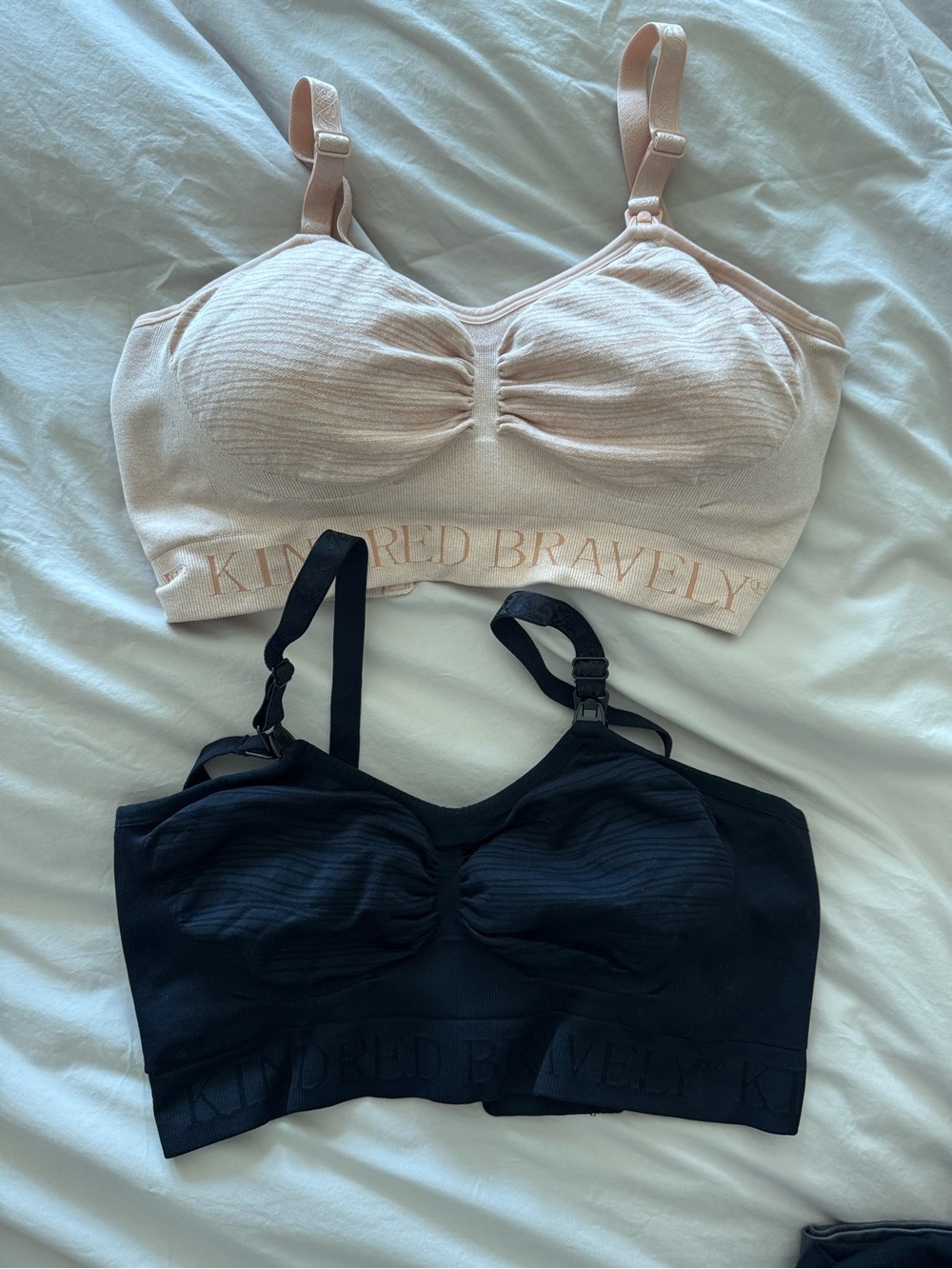 Kindred Bravely Blush & Black Nursing Bralettes